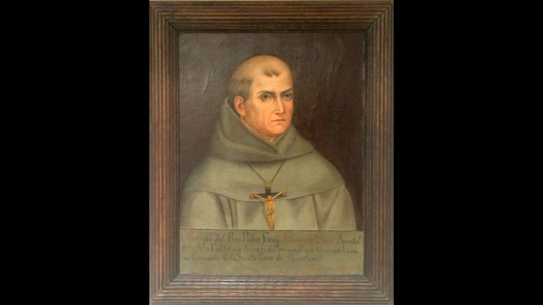 Few images exist of 18th-century Spanish missionary Junipero Serra, a founding figure of the American West. This portrait has become one of the standard representations of him and was done in the early 1900s by a Mexican priest, Father Jose Mosqueda, who said he copied it from a work that could have been an original portrait of Serra from the 1750s.