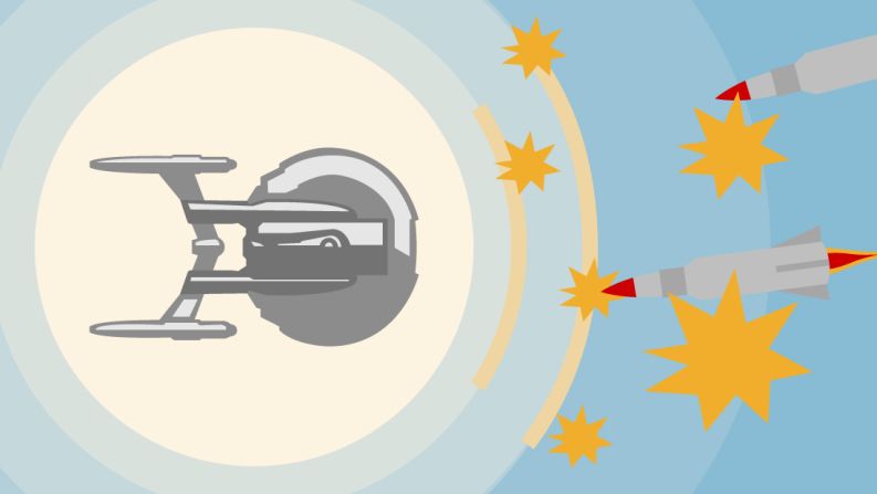 In 2012, USPTO <a href="https://www.trupilariante.com/2015/03/23/tech/boeing-shock-wave-attenuation-patent/index.html">granted Boeing a patent</a> for what is basically a force field (think Star Trek deflector shields). The device, according to the patent, would detect the shockwave from a nearby explosion and create what is essentially a plasma field to protect against the oncoming blast.