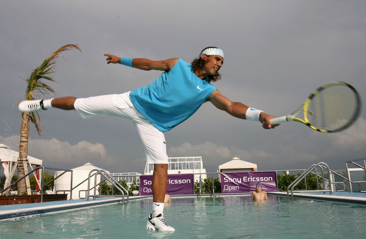 Rafael Nadal and Serena Williams have already dabbled in water tennis, playing on a court constructed in the middle of a swimming pool at the Hotel Gansevoort in Miami South Beach, Florida.