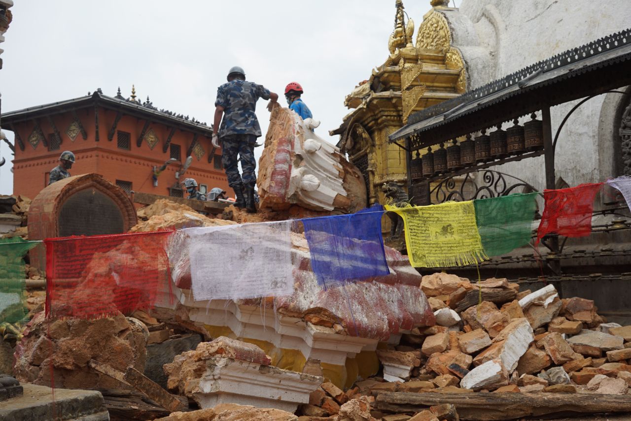 When the earthquake hit, many of Nepal's most renowned tourist sites were badly damaged.