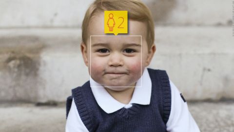Microsoft pegs Prince George at 2. Not bad -- he celebrates his second birthday in July -- but they got the future king's gender wrong. 