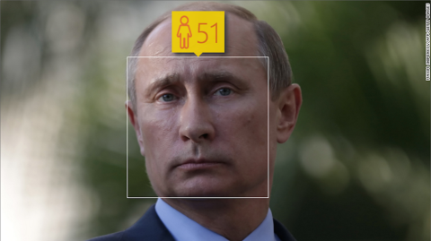 If the computer's right, then Vladimir Putin, who is actually 62, has been eating a lot of fruits and vegetables as well.