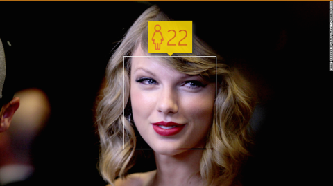 Taylor Swift was 23 when this photo was taken — but the computer thinks she's "feeling 22."