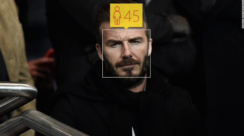 Star footballer David Beckham is turning 40 on Friday, but Microsoft says he looks a bit more like 45. To be fair, we caught him at a tense moment.