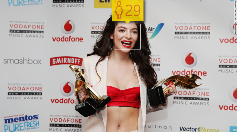 Fellow singer Lorde, who is now 18, looks a bit more like 29, says Microsoft's algorithm.