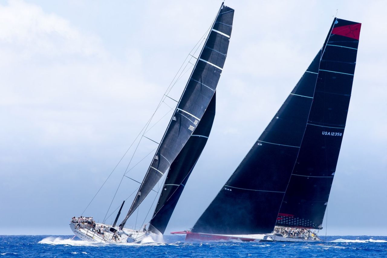 The yachting world's two newest, sleekest and most exciting vessels -- Comanche and Rambler 88 -- competed against each other for the first time in the breathtaking setting of the Les Voiles de St. Barth regatta in April.