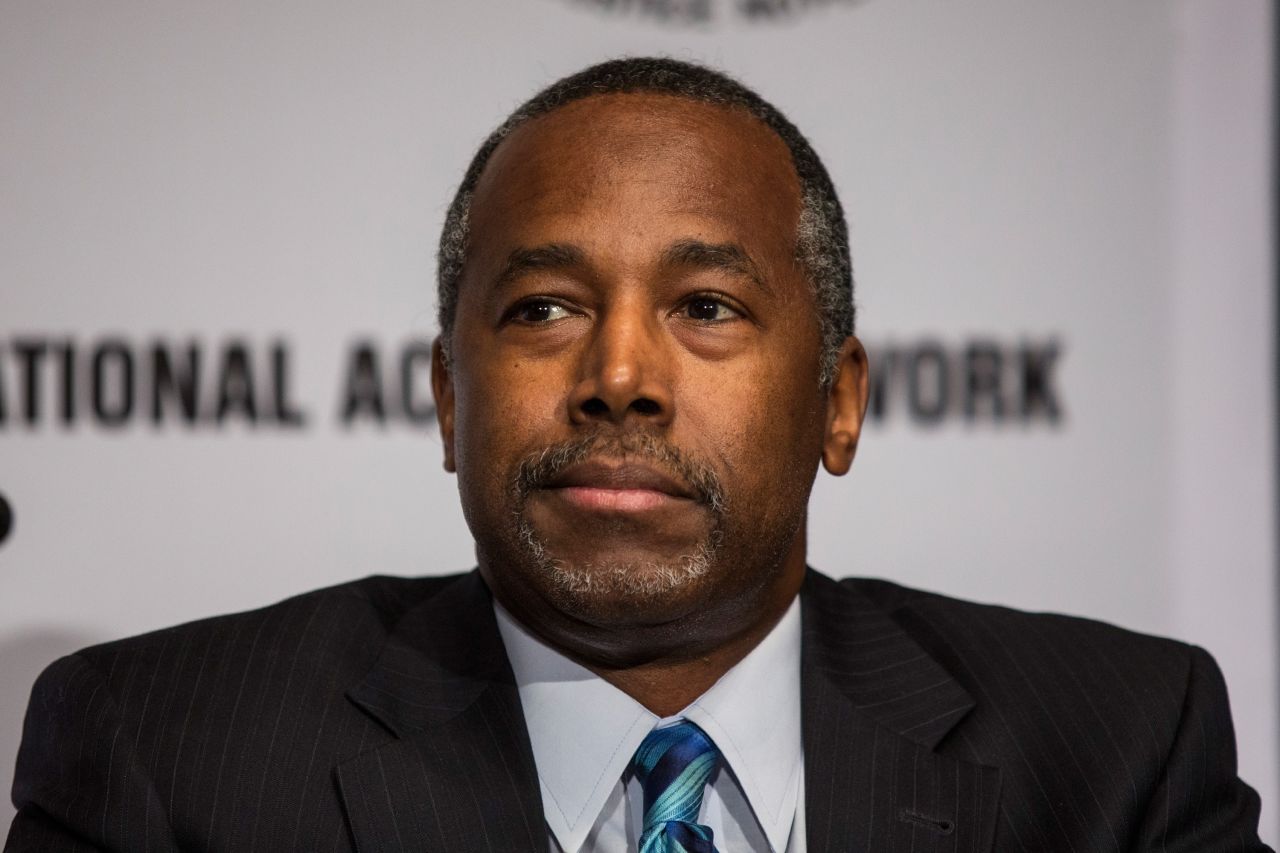 Ben Carson attends the National Action Network (NAN) national convention at the Sheraton New York Times Square Hotel on April 8, 2015, in New York City. 