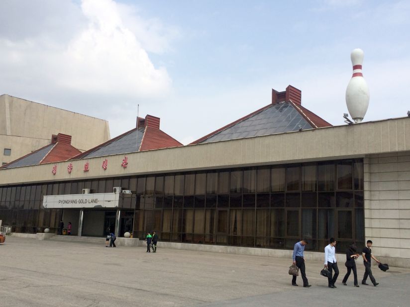 The Pyongyang Gold Lane, a bowling alley in the North Korean capital, is popular among young people.