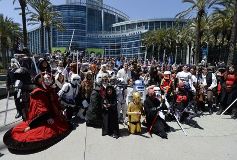 Fans gathered at the official Star Wars Celebration event in Anaheim, California, in April.