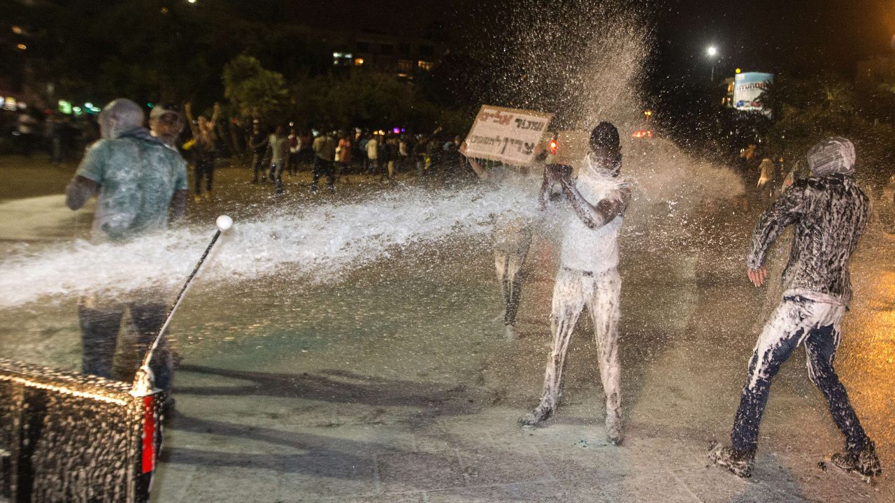 Protests in 2015 were met with water cannons.