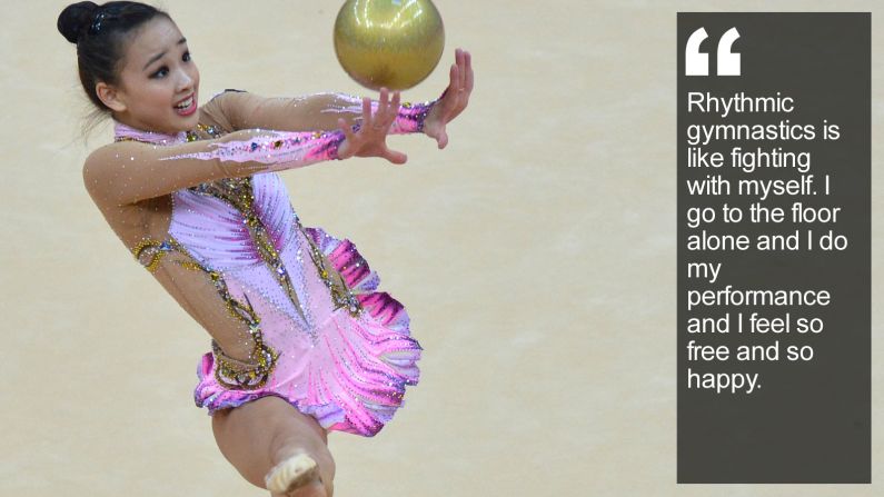 She's the reluctant "fairy" who has charmed a nation with her joyous rhythmic gymnastics routines. <a href="index.php?page=&url=https%3A%2F%2Fwww.cnn.com%2F2015%2F05%2F06%2Fsport%2Fson-yeon-jae-rhythmic-gymnastics-korea-feat%2Findex.html" target="_blank">Read more:</a>