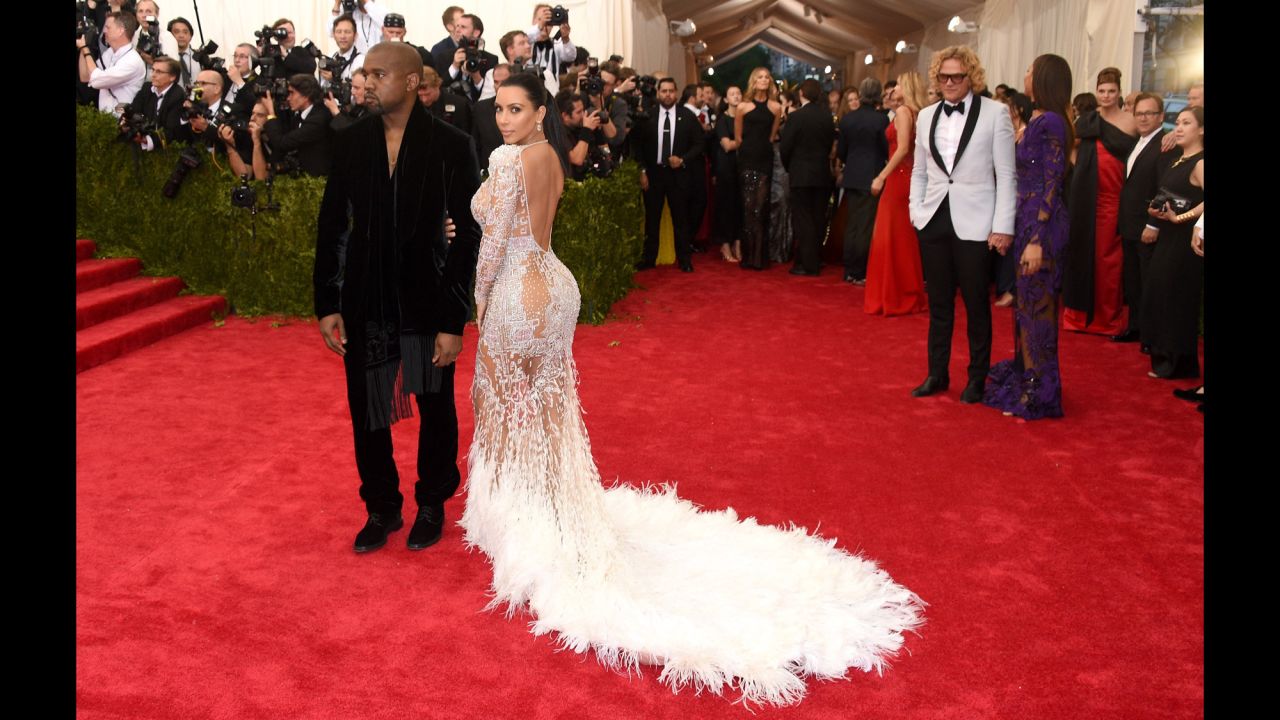 Kanye West and Kim Kardashian