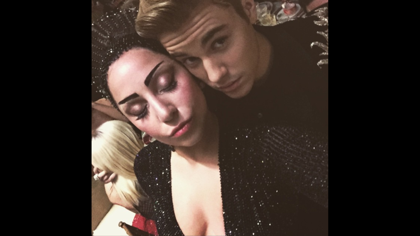 Pop star <a href="https://instagram.com/p/2SG41aAvl-/" target="_blank" target="_blank">Justin Bieber poses with Lady Gaga</a> at the Met Gala on Monday, May 4, saying "Me and the queen." 
