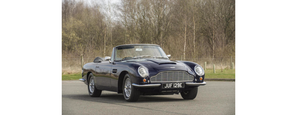 One of the rarest post-war Aston Martins, this 1967 DB6 is estimated to fetch between $1 and $1.2 million.