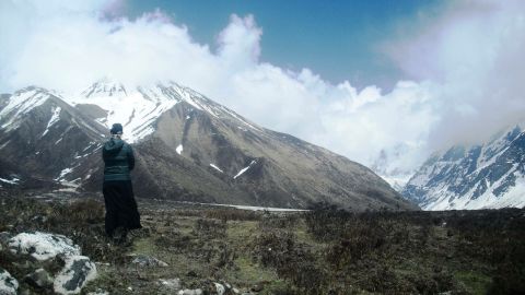 One of the last people to see Dawn Habesh was an Italian woman who took this photo of her the day before the quake.
