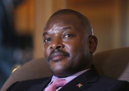 Burundian President Pierre Nkurunziza was elected in July to a third term many view as unconstitutional.