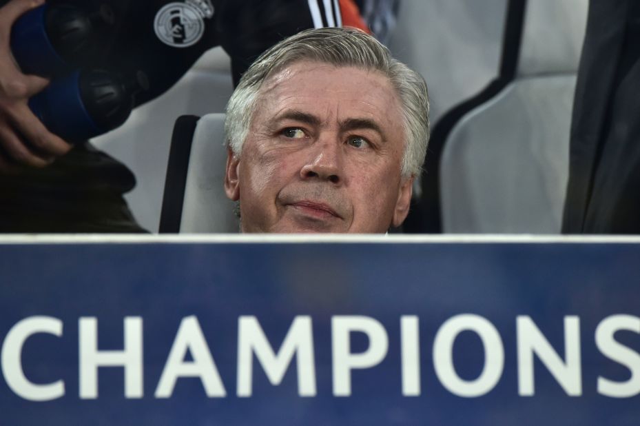 Carlo Ancelotti, the Real Madrid manager, watched on as his side began to create chances. Rodriguez should have scored before the interval but somehow sent his header against the crossbar from close range.