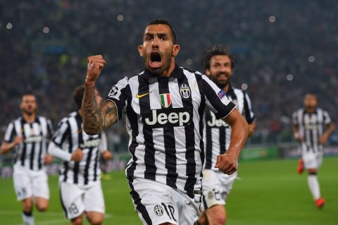 Carlos Tevez fired Juventus back in front on 57 minutes from the spot after being sent sprawling inside the penalty area by Dani Carvajal. 