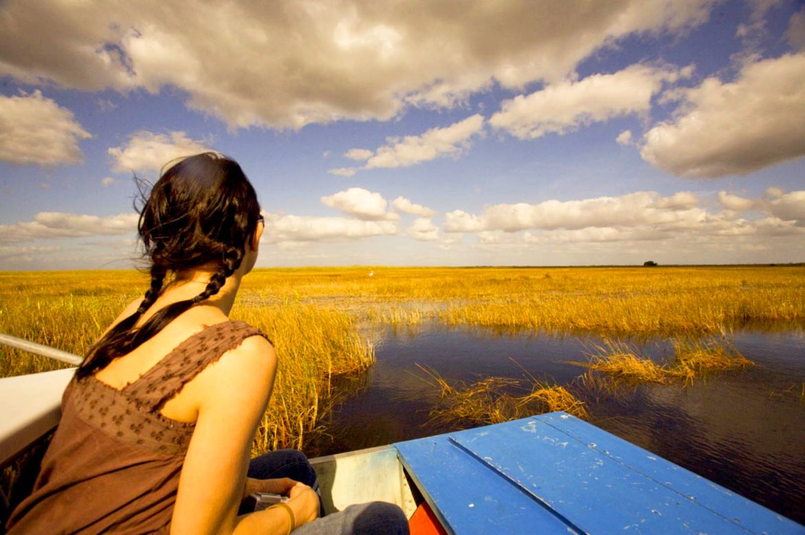 Florida's Everglades National Park covers 1.5 million acres of marshes, rivers and sawgrass prairie. Because they can access even super-shallow areas, airboats offer a unique perspective on the proverbial "river of grass."