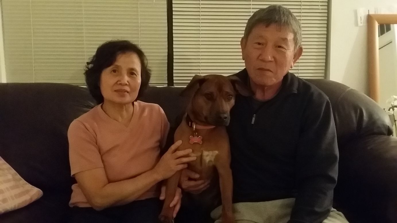 Chung's parents smile at the camera after they are told about the <a href="http://www.gofundme.com/j-mart_wigs" target="_blank" target="_blank">GoFundMe campaign</a>. "They were so grateful and speechless that people they did not even know could be so giving," Chung wrote on the campaign page.