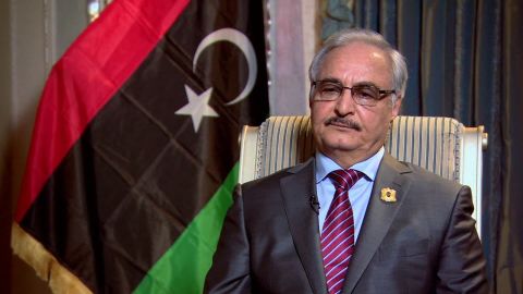 Libyan Gen. Khalifa Haftar has said his country would not cooperate with the EU on its military plan.