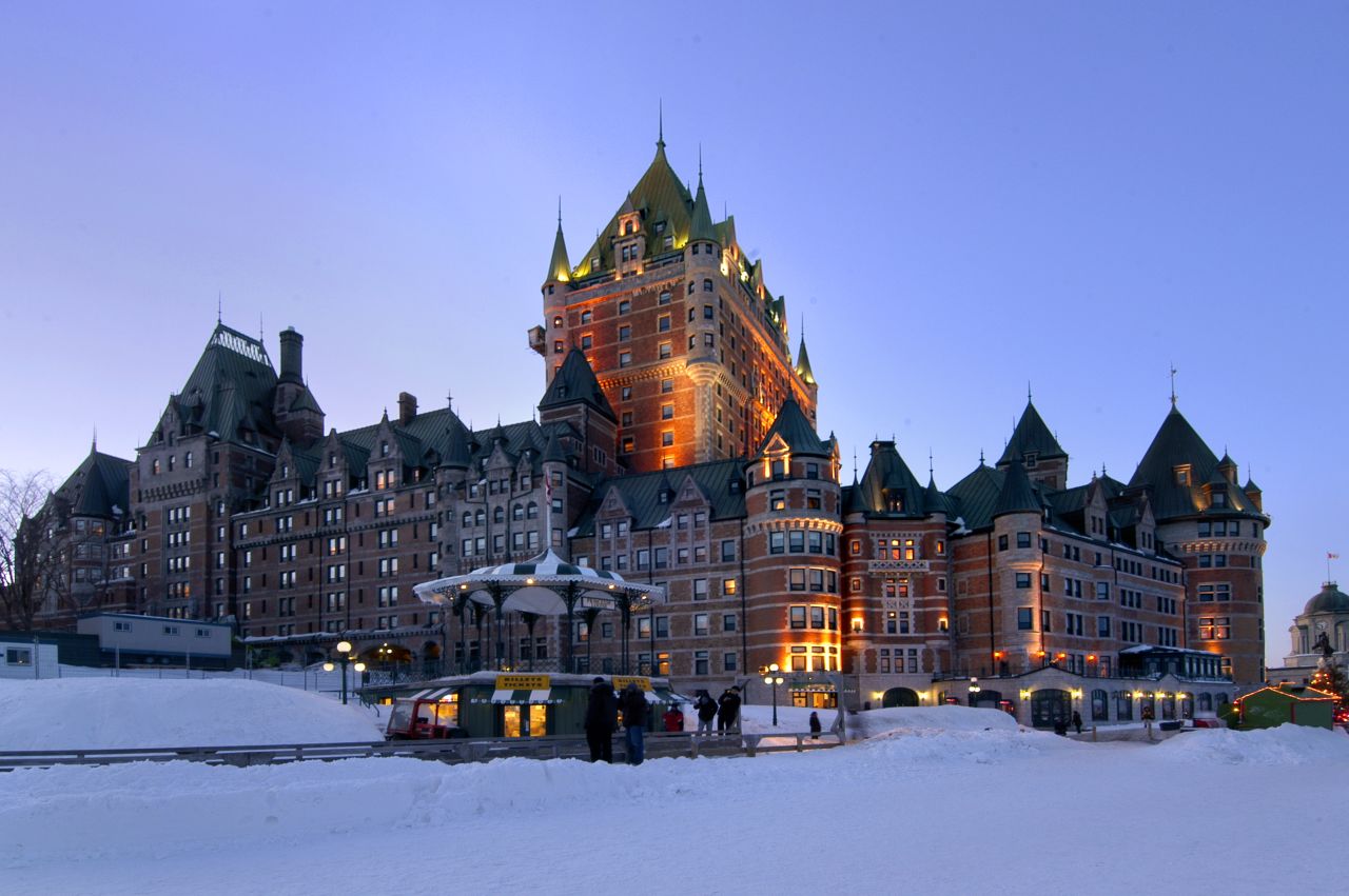 Le Château Frontenac in Québec City was another Canadian Pacific Railway project. The hotel opened in 1893 and has become a symbol of the city.