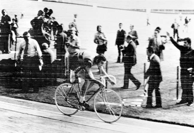 The record was first officially set in 1893, but cycling legend Eddy Merckx's 1972 mark of 49.431 km was a longtime benchmark in the modern era.