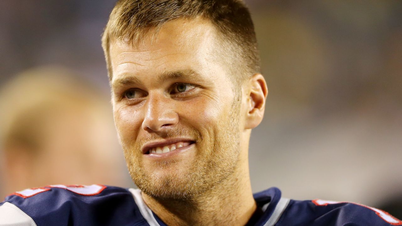 PHILADELPHIA, PA - AUGUST 09: Tom Brady #12 of the New England Patriots looks on from the bench in the second half against the Philadelphia Eagles on August 9, 2013 at Lincoln Financial Field in Philadelphia, Pennslyvania. (Photo by Elsa/Getty Images)