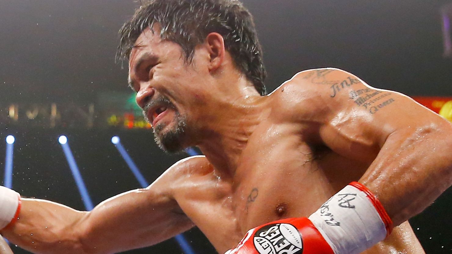Manny Pacquiao entered his showdown against Floyd Mayweather Jr. with a right shoulder injury