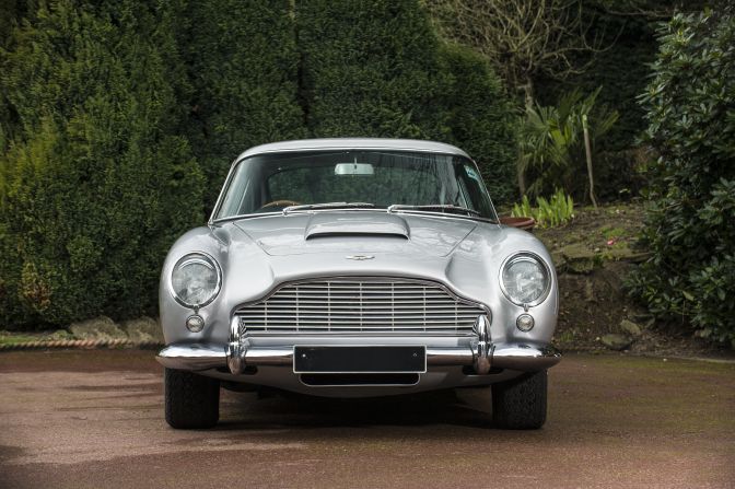 The first film in which James Bond drove an Aston Martin DB5 was <em>Goldfinger</em>, in 1964. That one had rocket launchers. This one does not.