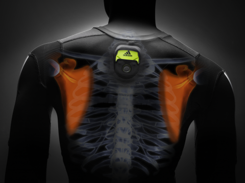 Adidas incorporates smart technology in its miCoach shirts to measure heart rate.
