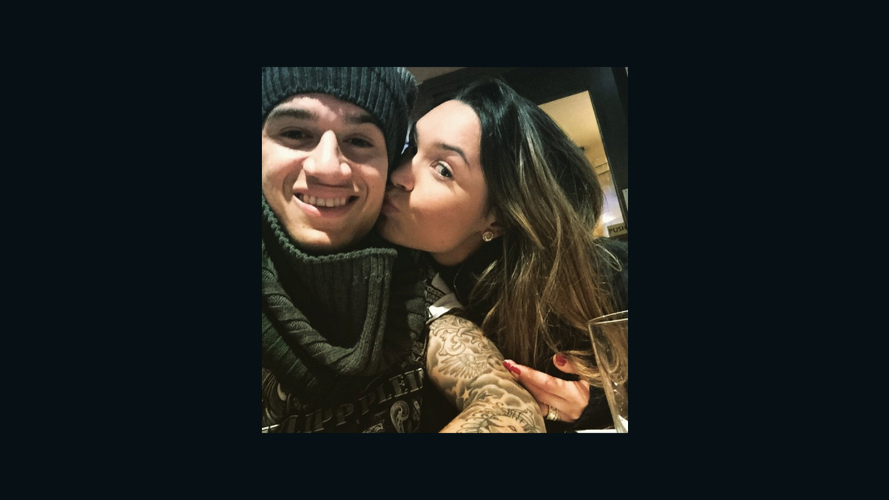 Coutinho with his wife Aine