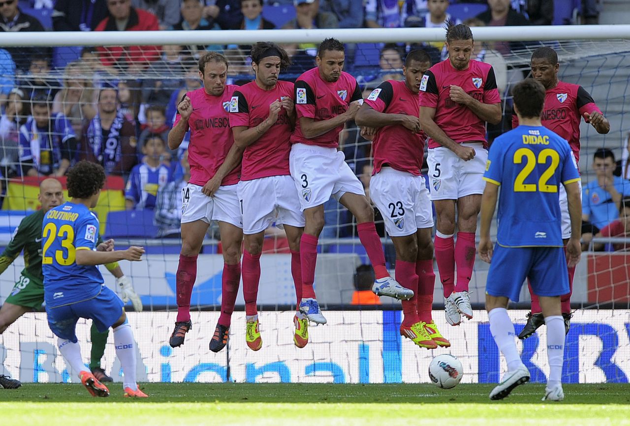 Coutinho curls home a free kick during his loan spell at Espanyol. Current Tottenham Hotspur manager Mauricio Pochettino was in charge at the Spanish club during Coutinho's time there and is full of praise for the "special magic" in the Brazilian's feet.