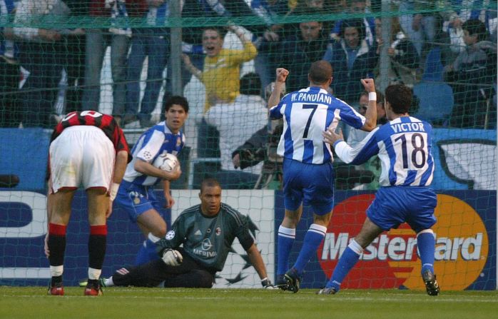 Deportivo required a 3-0 victory to progress on away goals but few expected the Spanish club to seriously threaten, even after Walter Pandiani's goal on five minutes.