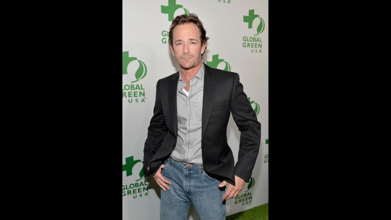 Luke Perry will always be our small-screen version of James Dean, even though he's 48. 