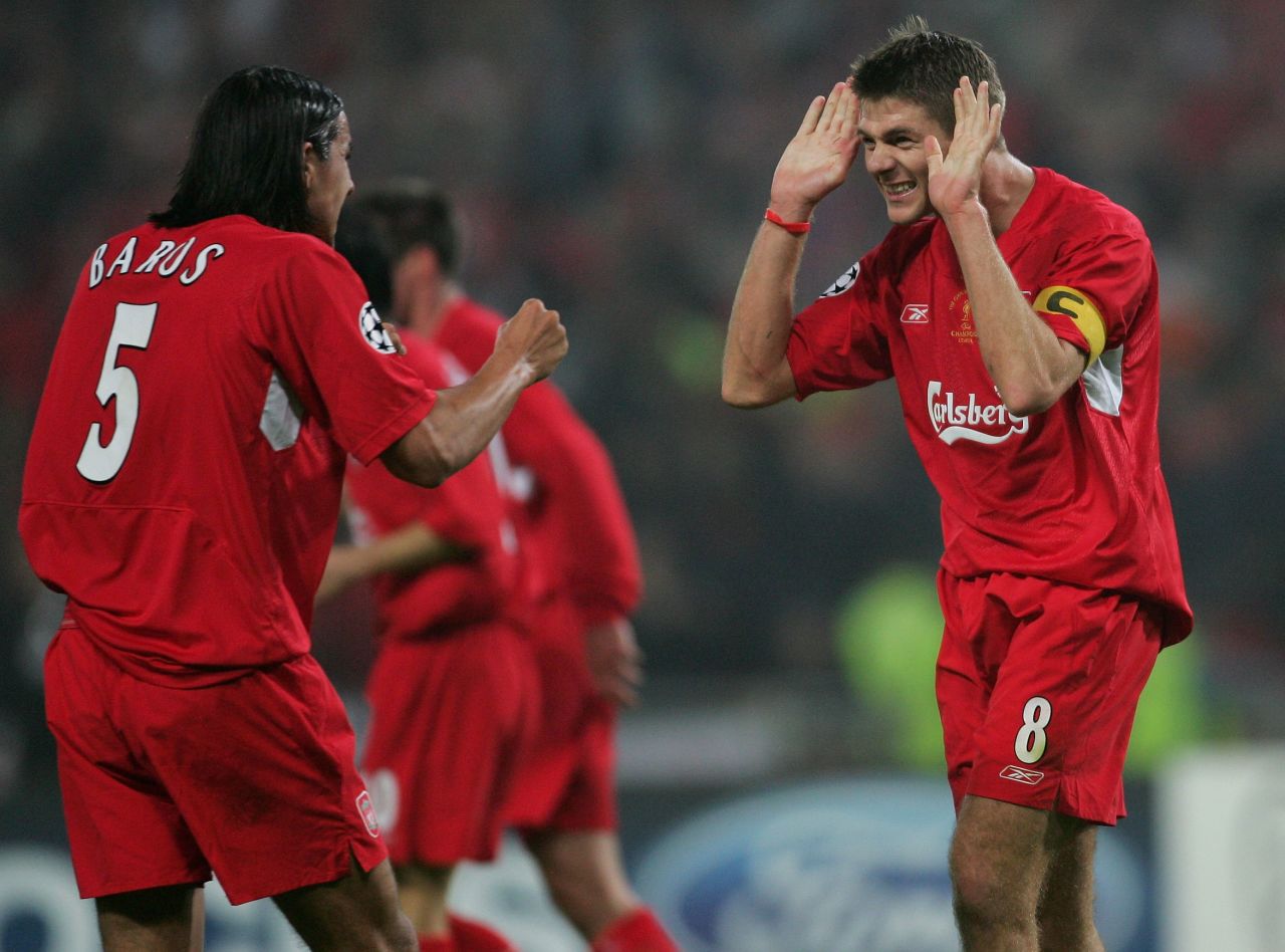 When Liverpool needed him most, the captain responded. Steven Gerrard headed his side back into the game on 54 minutes to give fans the faintest glimmer of hope. What happened next was one of the most astonishing five minutes of European club football. First, substitute Vladimir Smicer rifled home from long range. Three minutes later, Xabi Alonso smashed home an equalizer after his penalty had been partially saved.