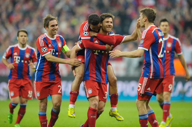 Bayern has form when it comes to comebacks and its quarterfinal victory over Porto was just one example. The German side lost 3-1 in Portugal but turned it around at the Allianz Arena, scoring five goals in the first 40 minutes before easing to a 6-1 win.