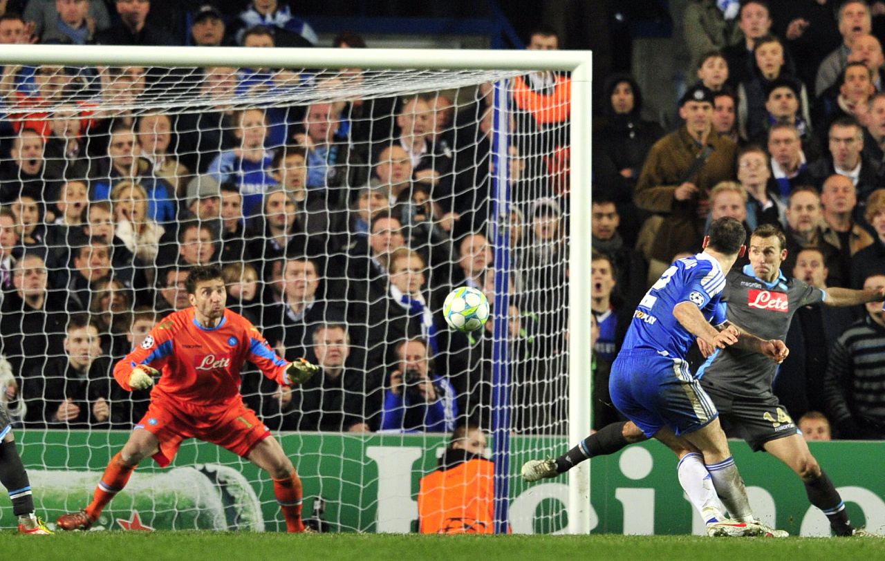In 2012, Chelsea needed to overturn a 3-1 first-leg deficit from its last-16 tie with Napoli. The Blues were in crisis, with head coach Andre Villas-Boas having been sacked and caretaker boss Roberto Di Matteo put in charge of first-team affairs. Whatever its problems, Chelsea made light work of its task at Stamford Bridge, moving into a two-goal lead before Napoli pulled one back. Frank Lampard's penalty took the game to extra-time before Branislav Ivanovic rifled home a dramatic winner. Chelsea went on to defeat Bayern Munich on penalties in the final.