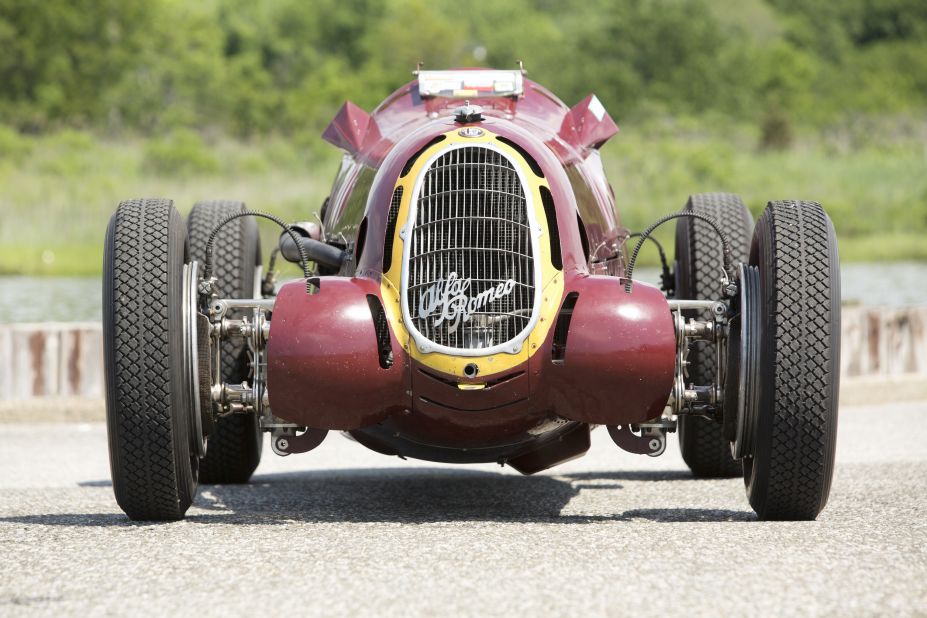 The 1935 Alfa Romeo 8C 35 Supercharged Grand Prix Monoposto from Scuderia Ferrari (the Alfa Romeo works' de facto racing team), driven by the legendary "Flying Mantuan", Tazio Nuvolari, to victory as well as by Hans Reusch to victory at the Swiss GP, Finnish GP, Belgian GP and many more. 