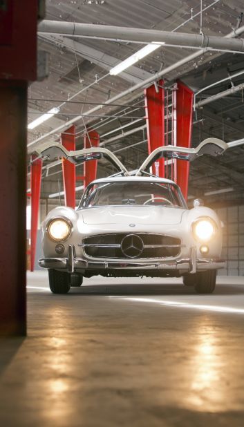 The 1954 Mercedes-Benz 300 SL "Gullwing" Coupe formerly owned by entertainer Pat Boone. 