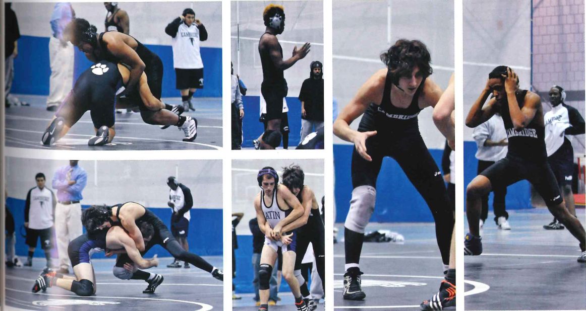 This collection of photos of Dzhokhar Tsarnaev in his wrestling days was introduced by the defense.