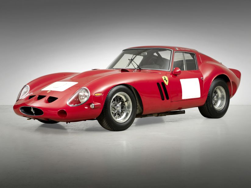 The most valuable car in the world: the 1962 Ferrari 250 GTO Berlinetta that sold at Bonhams Quail Lodge Auction in Carmel, California, August 2014 for $38,115,000 -- a new Guinness World Record for any car sold at auction. 