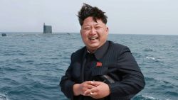 Kim Jong Un is pictured after what North Korea said was the test firing of a ballistic missile Saturday.