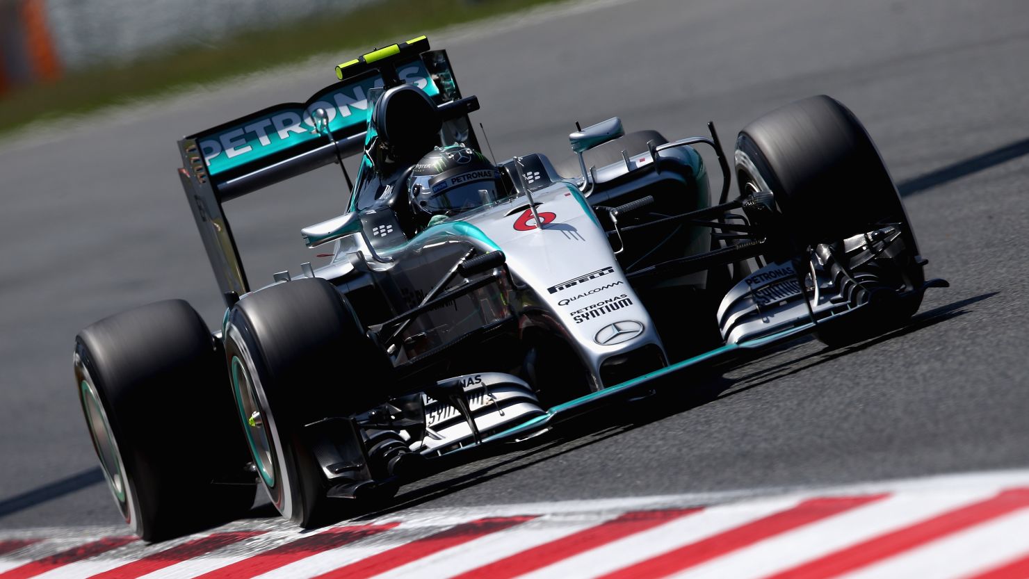 Nico Rosberg headed the timesheets during Saturday's qualifying for the Spanish Grand Prix.