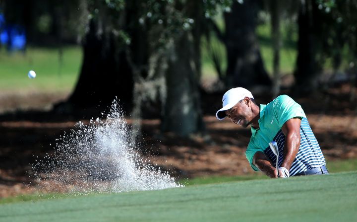 He made the halfway cut with a birdie at his final hole in Friday's second round, but was at the tail of the field after carding a three-over-par 75 on Saturday.
