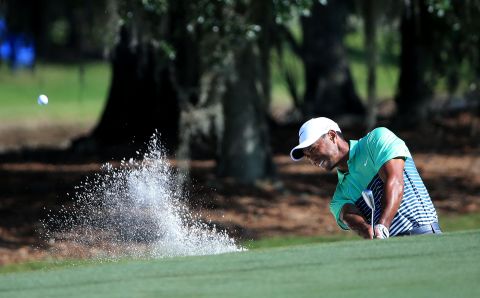 He made the halfway cut with a birdie at his final hole in Friday's second round, but was at the tail of the field after carding a three-over-par 75 on Saturday. 