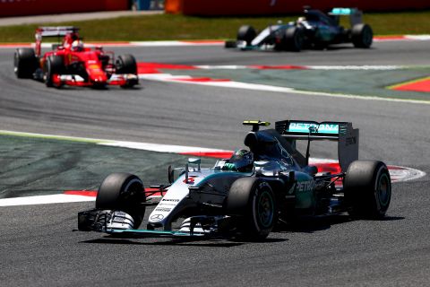 Rosberg kickstarted his title bid by winning his first race of 2015 at Barcelona, <a href="https://www.cnn.com/2015/05/10/motorsport/formula-one-rosberg-hamilton-vettel/index.html" target="_blank">comfortably beating second-placed Mercedes teammate Lewis Hamilton on May 10.</a>