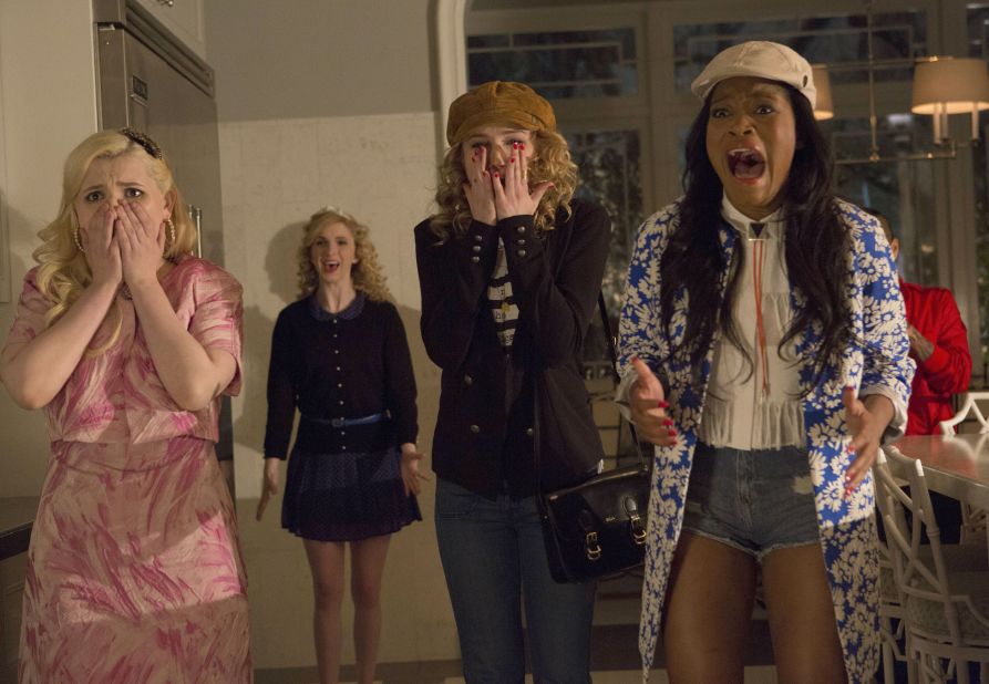 Abigail Breslin, left, and Keke Palmer, right, are among the stars (along with Lea Michele, Emma Roberts and Ariana Grande) on Fox's new comedy-horror series "Scream Queens," from "Glee" co-creator Ryan Murphy. It will air Tuesdays at 9 p.m. ET in the fall. 