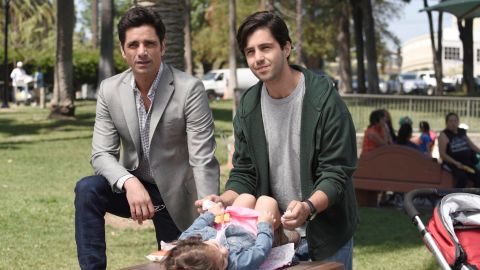 John Stamos is back on TV (when he's not doing the Netflix "Full House" revival) on "Grandfathered" as a bachelor who is surprised to learn he has two generations of kids. It airs Tuesdays at 8 p.m. on Fox.