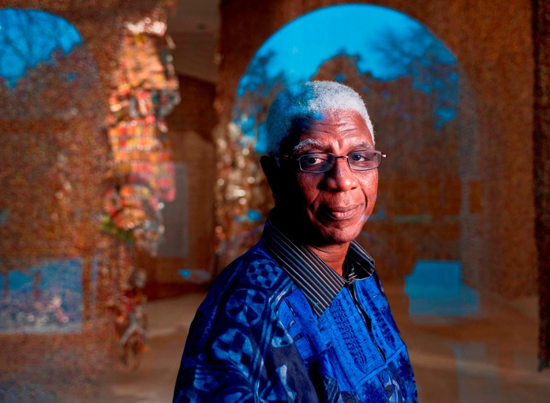 El Anatsui, recipient of the Golden Lion for Lifetime Achievement at the 2015 Venice Biennale.